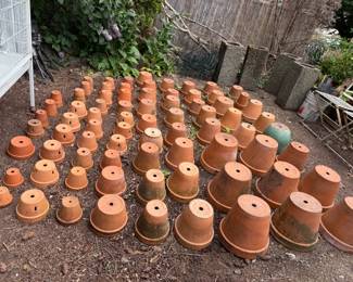 Terra Cotta Pots Largest 12in Diameter - Smallest 3in Diameter