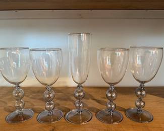 Set of Vietri Wine Glasses