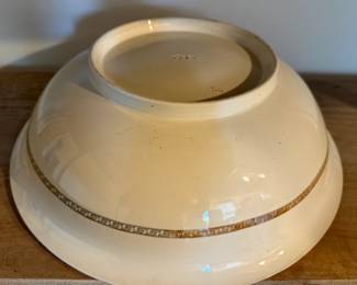 Large Antique Hand Painted Porcelain Bowl by Copeland - outside view.