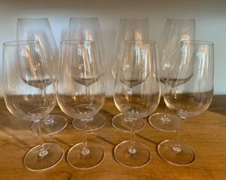 Set of 8 Peter Steger " ONEforALL" Stemware (4 Red and 4 White Wine Glasses)
