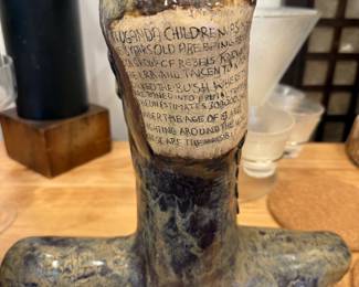 Studio Pottery Bust - Rear view