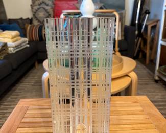 Optical Glass Vase by Ricci Casa, Italy.