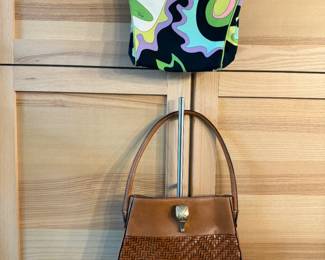 Emilio Pucci, B.Kiesel-Stein-Cord Leather Bag