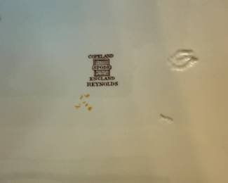 Stamp on Copeland-Spode-Reynolds Oval Porcelain Platter