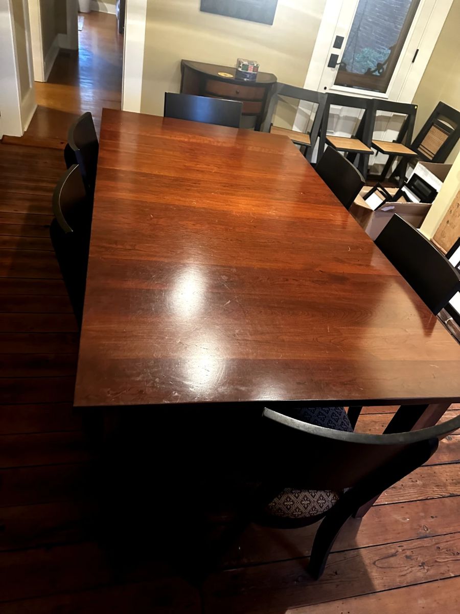 FURNITURE DINING ROOM TABLE 6 CHAIRS