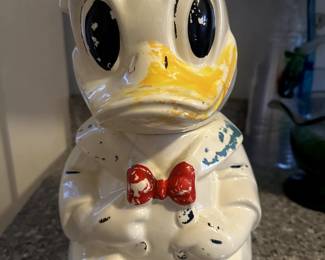 VINTAGE TURNABOUT DONALD DUCK JOSE CAROICA COOKIE JAR