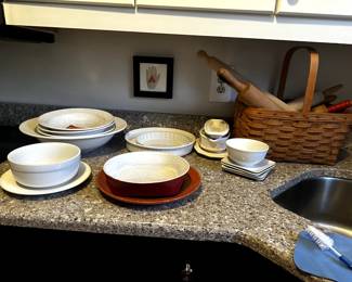 MISC. KITCHEN DISHES ROLLING PINS