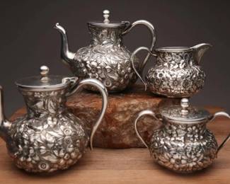 Barbour Bros Quadruple Plate Tea Set