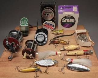 Collection of Fishing Gear with Reels