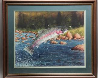 Ronnie Holze Print “Leaping Rainbow”