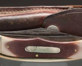 Schrade Old Timer Folding Knife with Sheath