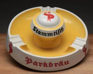 1950s German Parkbrau Porcelain Ashtray