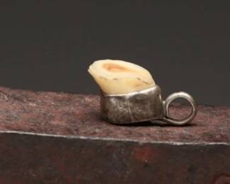 Elk Tooth Pendant in Sterling Silver