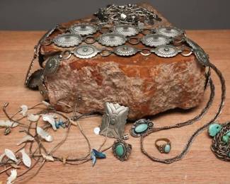Vintage Silver-Toned & Beaded Jewelry Collection