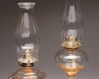 Set of Two Vintage Kerosene Lamps