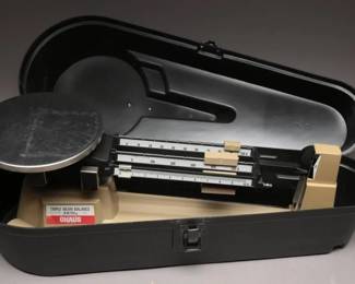 Ohaus Triple Beam Balance Scale with Case