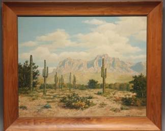 Irene Mecasland Oil Painting with Frame
