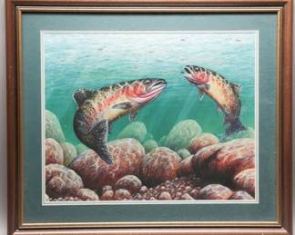 Ronnie Holze Print “Green Drake Hatch”