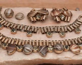 Vintage Costume Jewelry Necklace Set