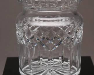 Waterford Crystal Jar with Patterned Design