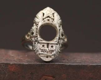 18k Gold Masonic Ring Size 6.5