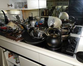 Pots and pans and lots of kitchenware
