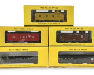 5pc S Scale Fast Track Train Collection