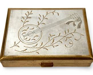 Vintage 2-Tone Musical Ladies’ Compact