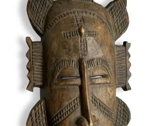 Vintage Hand Carved African Wooden Mask