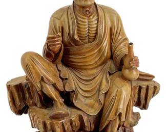 Hand Carved Polished Resin Ji Gong