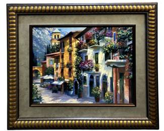 Signed Howard Behrens “Village Hideaway" Print