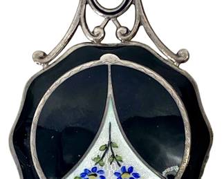Guilloche Enamel La Mode Compact