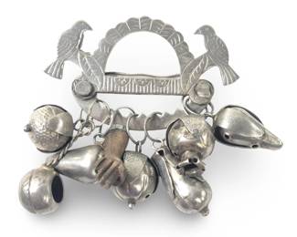 Penca de Balangandan Silver Charm Brooch
