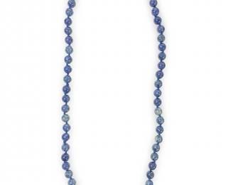 Beautiful Blue Denim Lapis Lazuli Bead Necklace
