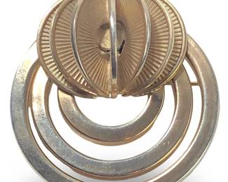 Mid Century Kramer of New York Fan Brooch