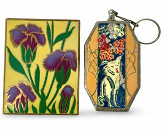 2 pc MCM Asian Enamel Compacts