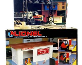 Lionel Signal Bridge and Fork Lift Loader Station