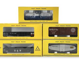 5pc S Scale Fast Track Train Collection