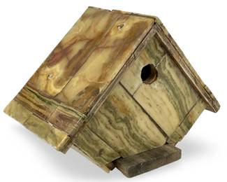 Hand Crafted Onyx Birdhouse