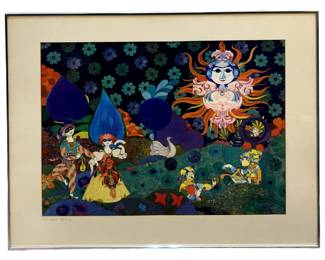 Signed Mary Helen Horta “Windblad Whimsy" Print