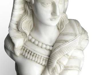 Vintage Shulamite Marble Bust Sculpture