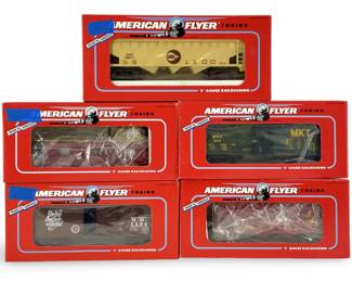 5pc S-Gauge American Flyer Train Cars