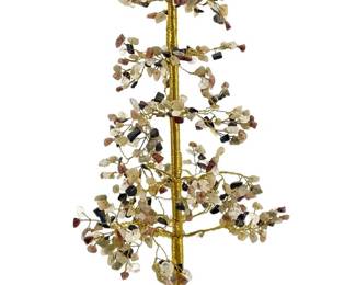 Semi Precious Gemstone Leaf Tree