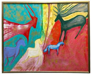 Signed Lori Beth Meyer Acrylic on Panel