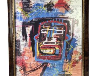 Jean-Michel Basquiat Self Portrait Serigraph