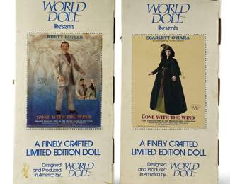 2pc Limited Ed. ‘Gone with the Wind' World Dolls