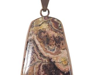 Outstanding Lapidary Barrera Agate Pendant