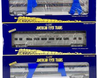 3 S-Gauge 3/16" Gilbert Scale American Flyer Cars