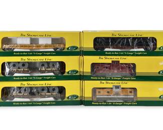 6pc The Showcase Line S-Scale Model Trains