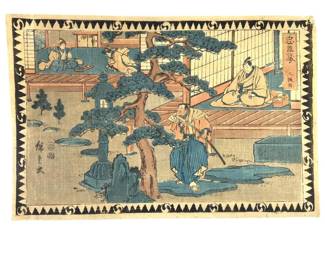 Antique Hiroshige Japanese Wood Block
